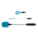 TEHAUX Langes Mehrzweck reinigungsbürsten Robustem Griff Vielseitige Flaschen Becherbürste für Wein Milch Wassergläser Praktische Haushaltspinsel für Gründliche Reinigung