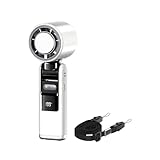 Generisch Tragbarer Handfächer | Handventilator Mit Digitaldisplay | Kühlkompresse-Gerät Mit Mehrstufigem Wind Für Arbeit Studentenzimmer Wandern Reisen Sport Zuhause Studium Picknick