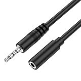 Tobfit Klinke Verlängerung,Nylon 3.5mm Stereo Klinken Audio Verlängerungskabel für Headset, Kopfhörer, Xbox,Smartphones,Tablets usw(1M)