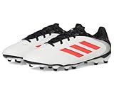 adidas Unisex Copa Pure 3 League Firm Multi Ground Fußballschuh, Weiß Rot Lucide Schwarz, 38 2/3 EU