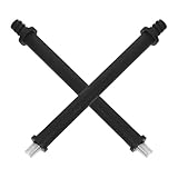 MUELODSIC 2 Stück Toilettenbürsten Griff aus Kunststoff und Eisen 141mm Gewindegriff Ersatzstiel für Wc Bürste Robust und Vielseitig für Badezimmer