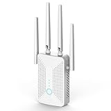 NWW01 WLAN Verstärker 1200Mbit/s WLAN Repeater,Dualband 5GHz & 2.4GHz WiFi Repeater mit WPS | 1200 Mbit/s | Mit LAN/WAN Port| Einfache Einrichtung | Kompatibel Allen WiFi Geräten