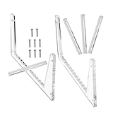 ULTECHNOVO Vinyl Schallplatten Ständer Acryl Display Für Schreibtisch Büro Musiksammler Cd Halter Organisator Minimalistisches Design