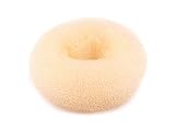 Dutt Duttkissen Haarknoten Knotenrolle Haardutt Donut Knotenkissen Haarschmuck (Ø 11 cm, creme)