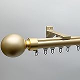 Robuste Römerstange + Paneelwagen zur Wandmontage, Gold, 3,0 m, Einzelstange