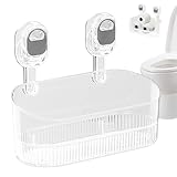 Saugnapf für Duschregal, Saugnapf-Regale für Badezimmer, selbstklebender Dusch-Organizer für Wand, Duschregal, luxuriös, robust, wasserdicht, abnehmbar, Organizer für Badezimmer