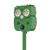 Solar Tiervertreiber 1 Stück, Solar Ultraschall Katzenschreck, Katzenschreck für Garten, Verjagen von streunenden Katzen, Hunden, Waschbären und Vögeln aus Gärten, Bauernhöfen, Obstplantagen