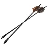 BESPORTBLE 2st Holzpfeile in Den Topf Werfen Bogenschießen Werfen Jugendpfeile Wurftopfspiel -bogenpfeil Cosplay-Pfeile Lustige Wurfpfeilspielzeuge Gummi Black
