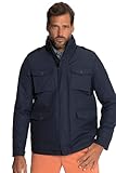 JP 1880 Herren Fieldjacket gefüttert, Ultraleicht Jacke, Mattes Nachtblau, XXL