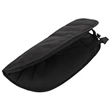 LOORGVEL Winddichter Fußsack für Kinderwagen Universelle Kinderwagen Schutzhülle Schwarzer Winterfußsack für Neugeborene und Kleinkinder