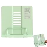 Verstellbarer Faltbarer Metall Buchhalter, Verstellbarer Leseständer mit 6 Verstellbaren Positionen, Buchständer Metall für Rezept, Lehrbuch, Dokument, Musikbuch, Kochbuchhalter