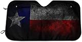 YJWLO Schöne Flagge von Texas, für Windschutzscheibe, faltbar, mit UV-Reflektor