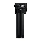 ABUS Faltschloss Bordo Combo 6100/90 SH mit Halterung - Fahrradschloss aus gehärtetem Stahl - mit Zahlencode - ABUS-Sicherheitslevel 9 - 90 cm - Schwarz