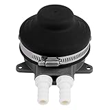 Fußpumpe, Marine Fußwasserpumpe Handbuch Wasserpumpe für Boote Waschbecken RV Toilette Marine Foot Press selbstprimierende Yachtzubehör(COLOR:Schwarz)
