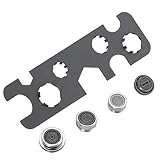 Belüfterschlüssel für Waschbeckenarmatur, 9-in-1, Edelstahl-Wasserhahn-Luftsprudler Demontagewerkzeug, für Hausbesitzer, Hausbesitzer, Hausmeister, Klempner, Wartungspersonal, Dusche, Badezimmer