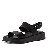 Tamaris Damen Plateausandalen, Frauen Sandaletten,TOUCHit-Fußbett,Strandschuhe,Plateausandaletten,Dicke Sohle,bequem,Woman,Black,38 EU / 5 UK
