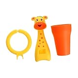 ULTECHNOVO 1 Satz Zahnbürstenhalter Für Tiere Zahnputzbecher Für Babys Inhaber Stand Abfluss Gestell Spender Zahnbürste Wandhalterung Zahnpasta Bad Mehrere Zähne Plastik Orange