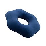 Parliky Orthopädisches Donut Sitzkissen aus Memory Schaum Atmungsaktiv und Druckentlastend Ergonomisch Geformt für Steißbeinschmerzen Geeignet für Schwangerschaft Büro Auto und Zuhause