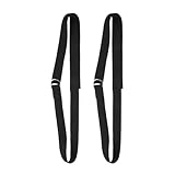 Alipis 2 Stück Verstellbarer Yoga Gurt Elastischem Langlebigem Material mit Metall d ring für Pilates Stretching und Flexibilitätstraining zu Hause Fitnessstudio