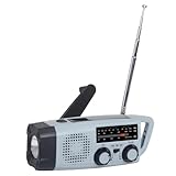 Ouitble Solar Kurbel Notfall Radio, AM FM Kurbelradio Dynamo Notfallradio mit 2000 mAh Powerbank SOS Alarm LED Taschenlampe für Ourdoor Camping