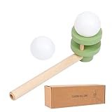 Blasrohr-Ballspielzeug aus Holz – 15 x 5 cm Schaumstoff-Balance-Set, sicheres -Spielwerkzeug mit abgerundeten Kanten | Perfekt für die Interaktion zwischen Kindern und der Familie, pädagogis