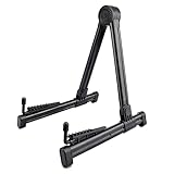 Gitarrenständer - Universal Guitar Stand, Non-Slip Faltgitarrenständer Akustikgitarre, E-Gitarre, Bass und Ukulele - Leicht, tragbar und stabil