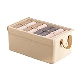 Unterbettkommode – Stoff-Unterbetttasche, transparenter Deckel für die Organisation von Kleidung, einfaches Ziehen mit Griffen, Aufbewahrungsbehälter für Decken, Bettdecken, Kissen, Pullover