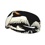 Lustiger Pelikan-Druck, vielseitiges Stirnband, stilvolles Stirnband, ideal für alle Jahreszeiten und Aktivitäten