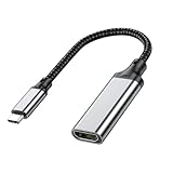 DEKKRYNFV USB C Anzeigeadapter Konverterkabel 4K@30Hz Aluminiumgehäuse Für Projektoren Fernseher Monitore Mit Videoübertragung Portable Typ C Adapter
