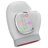 Hand-Massagegerät mit Wärme und Kompression Relief, Wiederaufladbare Hand Massagegerät Elektrisch mit 3 Massage 3 Temperaturen, 5 Presse Ebenen Therapie Handschuh, ideale Geschenke für Frauen Männer