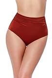 Gottex Damen Mademoiselle High Waist Bottom Bikini-Unterteile, Ziegel, 40