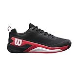 Wilson Herren Rush PRO 4.5 Clay Tennisschuh, Black/Infrared/White, 45 1/3 EU