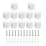 12 Stück Deckenpins Kabel Kabelhalter Affenschaukel Kabelhalter Decke Affenschaukel Affenschaukel Lampe Affenschaukel Lampe Vintage für PVC-Lichtkabel Textilkabel Pendelkabel DIY-Lichtleisten (Weiß)