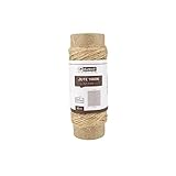 D.RECT 10m Jute-Schnur Natur Braun Jute-Kordel | Packschnur Geschenk-Band Bastelschnur Dekokordel | 1.2mm Dicke | Für: Verpackung, DIY Kunst-Handwerk, Floristik, Dekoration, 800197