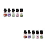 Healeved 2 Sätze Öl Für Die Aromatherapie Raumduft Öle Luftbefeuchter Duftöl Diffusoröl Ätherisches Frischluftöl Hochwertiges Ätherisches Öl Diffuser Duftöl Natürliche Pflanzen 5 Stücke * 2