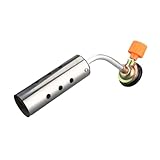 Flammenpistole, Gasbrenner für Gasflasche, Professionelles Butangasbrenner, Torch Burner, Einstellbare Flamme, Invertiert, für Jäten, Grillen, Lagerfeuer, Camping, Schweißen, Grillwerkzeug