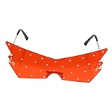FOMIYES 1 Paar Sonnenbrille Brillengestell Gläser schmetterlingsförmige brille Mode Brille pp rot