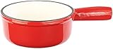 Rosenstein & Söhne Fonduepfanne: Käsefondue-Topf aus Gusseisen, 16 cm (Fonduetopf Käse, Käsefondue Pfanne, Weihnachten)