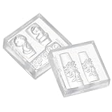 iplusmile 2Stücke Silikonform für Nageldekorationsschablonen Hochwertige Maniküre mit Chinesischem Einfach zu Entformen für DIY Nail Art Designs