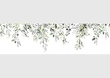 AG Design Selbstklebende Bordüre Blätter, AWB 8286 | Selbstklebende Dekoration für Wände, Möbel, Tapeten, Wandverkleidungen und Türen, Folie, Mehrfarbig | Breite 500 cm x Höhe 14 cm