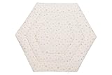 Fillikid Einlage Laufstall 6-eckig Exklusiv | Krabbeldecke Laufgitter 124 cm | Schutzeinlage Laufgitter weich gepolstert | Spieldecke waschbar | Laufgittereinlage