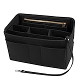 flintronic Handtaschen Organizer, Filz Taschenorganizer Bag in Bag, Taschen Organisator für Frauen Handtaschen, Taschenorganizer Handtasche, Taschen Organizer mit Innentaschen für Handtaschen -L