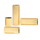 Nikou 4 stücke Farbregler, Elektrische Gitarre Finger String Slide Bar Slider Zubehör Messing Farbe