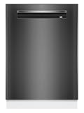 Bosch SMP6ZCC71S, Serie 6, Smarter Unterbau-Geschirrspüler, 60 cm, Besteckschublade, Spülmaschine mit Zeolith Trocknung, außerordentlich leise, höhenverstellbarer Oberkorb, Black Inox, AquaStop