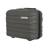 BARRENS Kosmetiktasche | Reiseetui mit Griff | Handgepäck | Zur Befestigung am Koffer oder zum Tragen über der Schulter | ABS-Material | 31x35x18 cm | 17l | Graphit