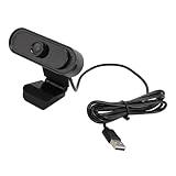 1080P Webcam mit Mikrofon – Webcam mit Mikrofon für Desktop, HD 30FPS USB-Webkamera, Computerkamera für Laptop PC TV Online-Meetings