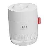 Ciieeo USB Luftbefeuchter Bergdesign Großer Desktop Kaltnebelbefeuchter mit Nachtlicht Leise Automatische Abschaltung Std Sprühdauer zur Hautbefeuchtung im Schlafzimmer und Büro