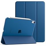 TiMOVO für iPad Air 11 Zoll Hülle M2 2024,iPad Air 6 Hülle,iPad Air 5/4. Generation Hülle (2022/2020), Schlank Schutzhülle mit Transparenter Rückseite, Auto Schlaf/Aufwach Case, Grau Blau