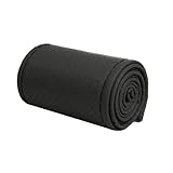 HKMBGKUVAY Lenkradhüllen Autoteile-Innenausstattung Lenkradbezug rutschfest Atmungsaktiv Universal-Lenker-Lederbezug Auto Lenkrad Panel Trim(Soft (Black))