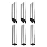 Alipis 1 Satz Croissant-Werkzeug Backen Zubehör Set Croissants Aus Edelstahl Croissant-röhre Croissant-Croissant-Form Cannoli-schimmel Cannoli-röhren Hornform Rostfreier Stahl Silver 6st